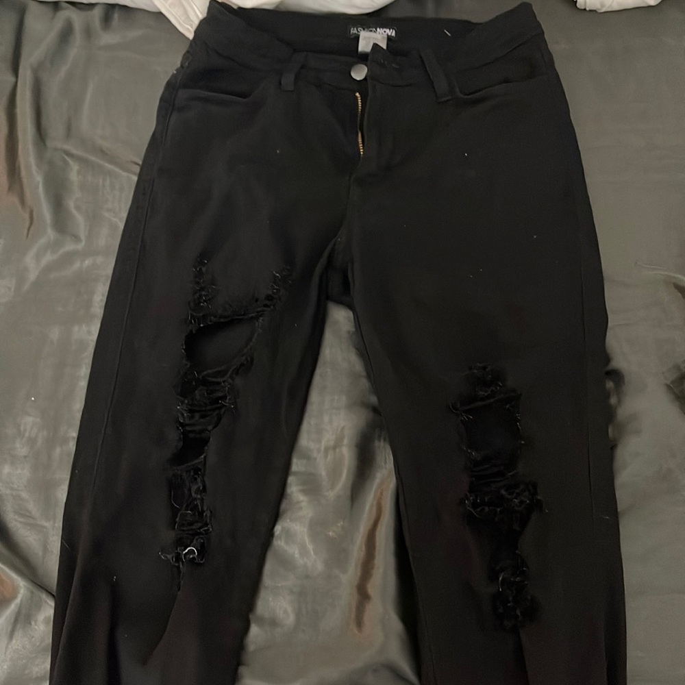 Black fashion nova jeans